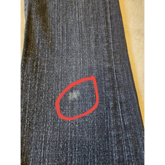 True Religion Joey Women's 29 Bootcut Gold Foil Flap Pocket Blue Jeans - Picture 2 of 15